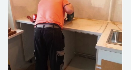 Сборка кухонного гарнитура. Владимир